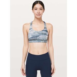 Lululemon Invigorate Bra Size 4 Mesh‎ Scape True Navy
